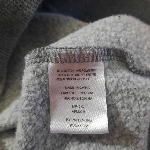 RVCA Mens Gray Black Graphic Crewneck Sweatshirt Size Small - Picture 4 of 6